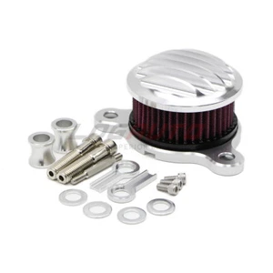 For 2004-2020 Harley Sportster 883 1200 Air Cleaner Intake Filter System Silver - Picture 1 of 9