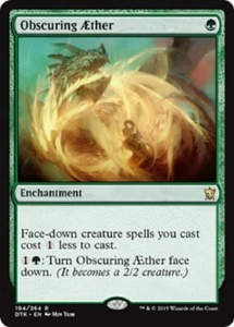 MTG *FOIL * Dragons of Tarkir Rare OBSCURING AETHER NM - Picture 1 of 1