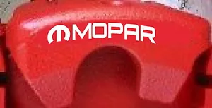 MOPAR Curved Brake Caliper Decals (8) - Picture 1 of 1