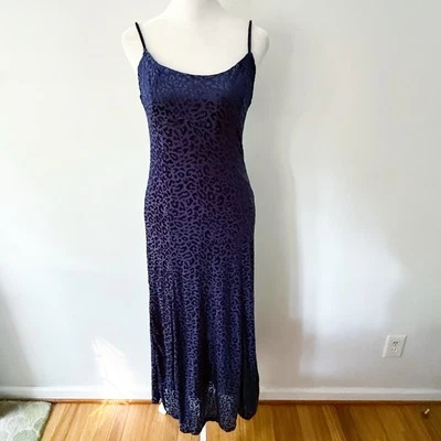 Bardot Women Velvet Burnout Leopard Print Maxi Dress Size 6 Whimsigoth Grunge - Image 1 of 4