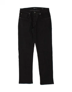 Pantalones de mezclilla rectos BENCH para hombre W32 L31 algodón negro CE03 - Imagen 1 de 3
