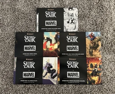MTG Secret Lair x Marvel’s Spider-Man The Foil Web-Slinger Bundle SEALED - Image 1 of 3