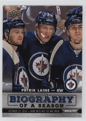 2016-17 Upper Deck Biography of a Season Patrik Laine #BIO-3 Rookie RC - Image 1 of 2