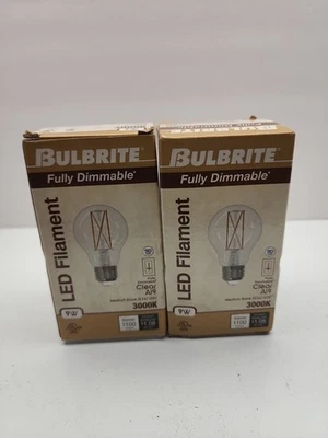 2 Bulbrite Victorian Style  Antique Filament LED LightBulbs 3000K A19 9W 120V 👍 - Image 1 of 3