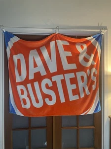 Dave & and Busters Manta Suave Tiro Luz 50x60 Naranja Azul Blanco - Imagen 1 de 4