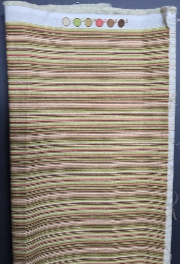 Schumacher EPINGLE Stripe Spring Green Grospoint Woven Velvet Fabric by The Yard