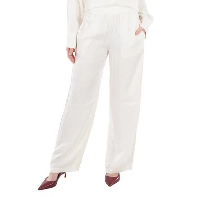 Victoria Beckham Monogram-Jacquard Wide-Leg Trousers - Image 1 of 4
