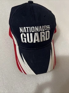 Guardia Nacional Rojo/Blanco/Azul Correa Ajustable Bordado Salpicaduras - Imagen 1 de 5