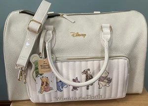 Disney Winnie The Pooh Faux Leather Weekender/Overnight Travel Bag *Primark*-NEW - Picture 1 of 12