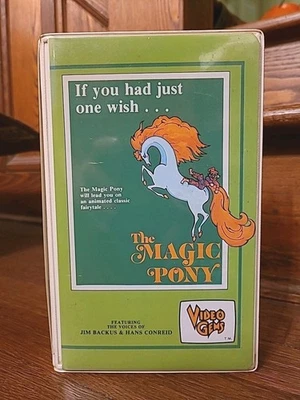 The Magic Pony 1982 VHS Video Gems Rare Clamshell Cult HTF  - Image 1 of 4