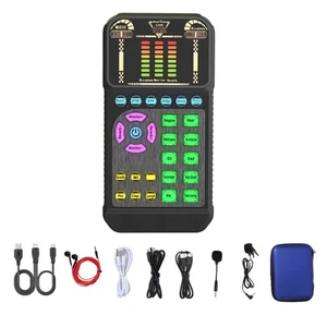 Portable USB Sound Card with Noise Cancellation for PC Mobile Music Production - Picture 1 of 8