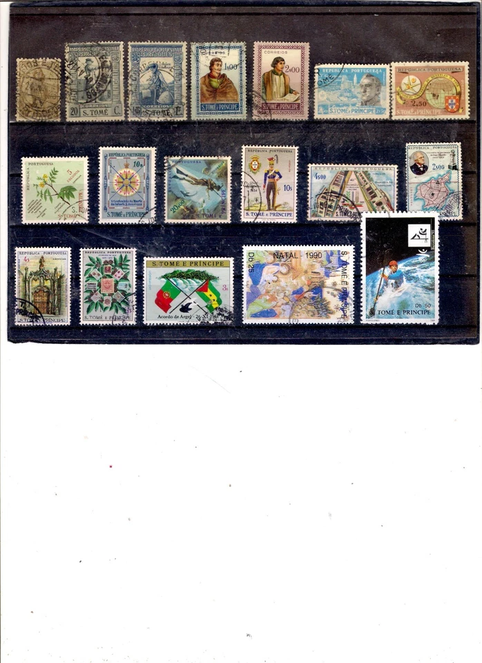 PORTUGAL--S.TOMÉ,  1934-1992, USED, 18 Diferent Pcs., - Image 1 of 1