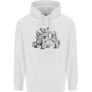 Tortoise Mushrooms Nature Mycology Childrens Kids Hoodie - Picture 1 of 25