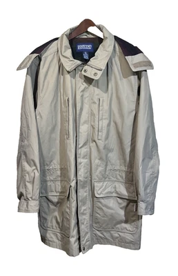 VTG Lands’ End Wool Blanket Lined Barn Coat Canvas Chore Jacket Men’s M Tall - Image 1 of 4