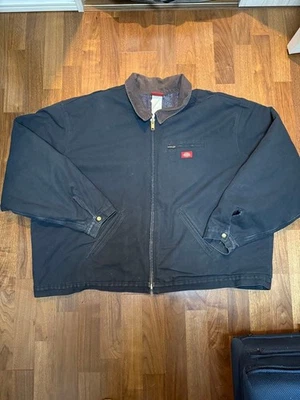 Dickies Detroit Black Duck Work Jacket Blanket Lined XXXL Used - Image 1 of 3