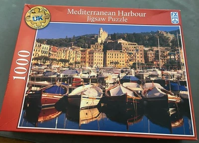 FX Schmid 1000 Piece Jigsaw Puzzle Mediterranean Harbour New Unopened  - Image 1 of 2