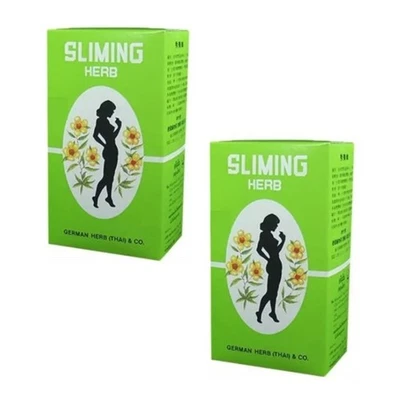 2x Hierba Alemana Sli ming Té Dieta Control de Peso Quema Ajuste Laxante 100 un. Foto 1 de 4
