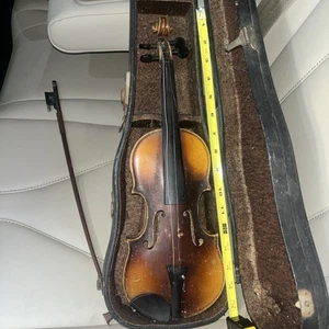 Violín vintage 1/10 con estuche y arco copia Stradivarius hecho en Alemania - Imagen 1 de 8