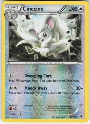 Cinccino (89) Uncommon XY - Fates Collide 89/124 LP-NM - Image 1 of 2