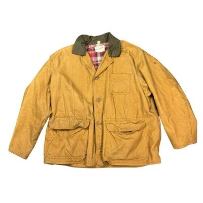 Vintage 50s WINCHESTER Flannel Lined Repeating Arms Field Canvas Hunting Jacket - Image 1 of 4
