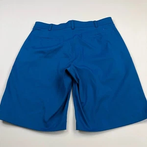 Nike TOUR PERFORMANCE 34 (Fit 34W) Golf Stretch Flat 10.5" Chino Shorts Blue - Picture 1 of 8