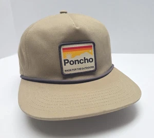 Poncho Outdoor Druckknopflasche verstellbar Truckermütze Angeln Wandern Outdoor Seil gebraucht, in einwandfreiem Zustand - Bild 1 von 9
