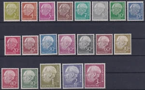 Set BRD Heuss Mi.No. 177 - 196 (*) / ** Complete Set With Mi.No. 189, 1954 - Picture 1 of 1