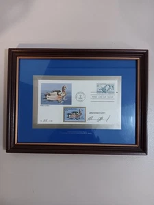 "Golden Anniversary Duck Stamp" Framed, Numbered & Signed First Day Issue 1984 - Picture 1 of 6