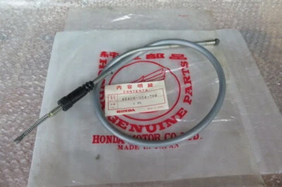 HONDA CB200 CB125S CB200T FRONT BRAKE CABLE DISC 45450-354-700 GENUINE NOS JAPAN Foto 1 de 4