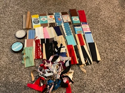 New & used lot Vintage Binding  trims lace sewing rick rack etc -34+ - Image 1 of 4
