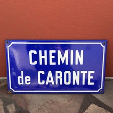 Old French Street Enameled Sign Plaque - vintage caronte 3