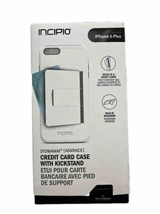 Incipio Stowaway weiße Kreditkartenhülle mit Ständer iPhone 6 Plus ""6s Plus"" Neu - Bild 1 von 3