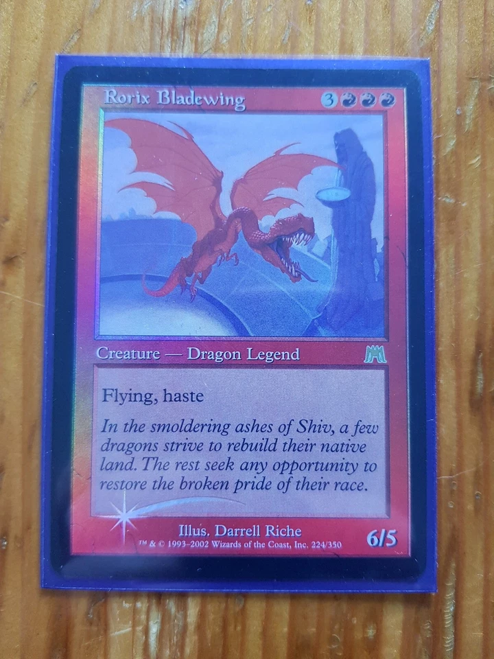 1x MTG Magic The Gathering TCG Rorix Bladewing Rare -  Onslaught Foil - Image 1 of 1