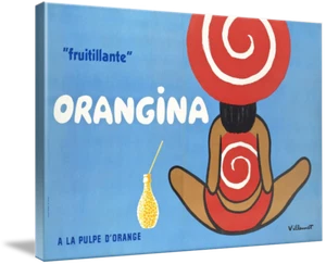 Canvas Art - Orangina Beverage Vintage Advertisement, - Picture 1 of 20