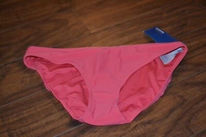 H12- NWT Reebok Solid Scoop Rouge Red Bikini Bottom Size Medium - Picture 1 of 4