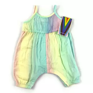Strampler Größe 3M Regenbogenfarben, Baby Einteiler Neu mit Etikett - Bild 1 von 4