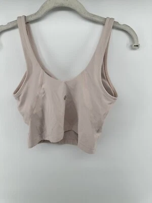 Camiseta sin mangas LULULEMON Align sujetador incorporado cambray denim rosa talla 4 Foto 1 de 3