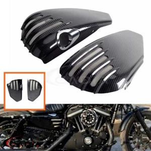 Pair Side Battery Fairing Covers For Harley Sportster XL883 XL1200N/C 2004-2013 - Picture 1 of 8