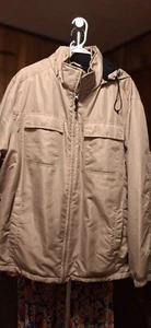 George Men's Fleece Lined Hooded Jacket With Zip Off Removable Hood - Picture 1 of 10