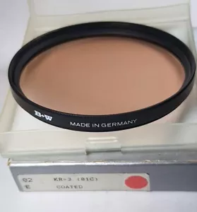 B+W 82mm 81C KR3 Color Conversion Lens Filter 82 mm ES-82 Warming New Old Stock - Picture 1 of 6