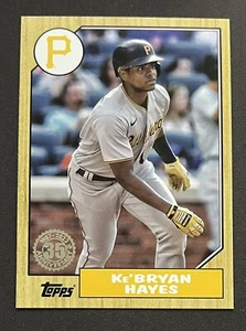 2022 Topps 35th Anniversary Ke'Bryan Hayes Insert #T87-27 Pittsburgh Pirates - Picture 1 of 2