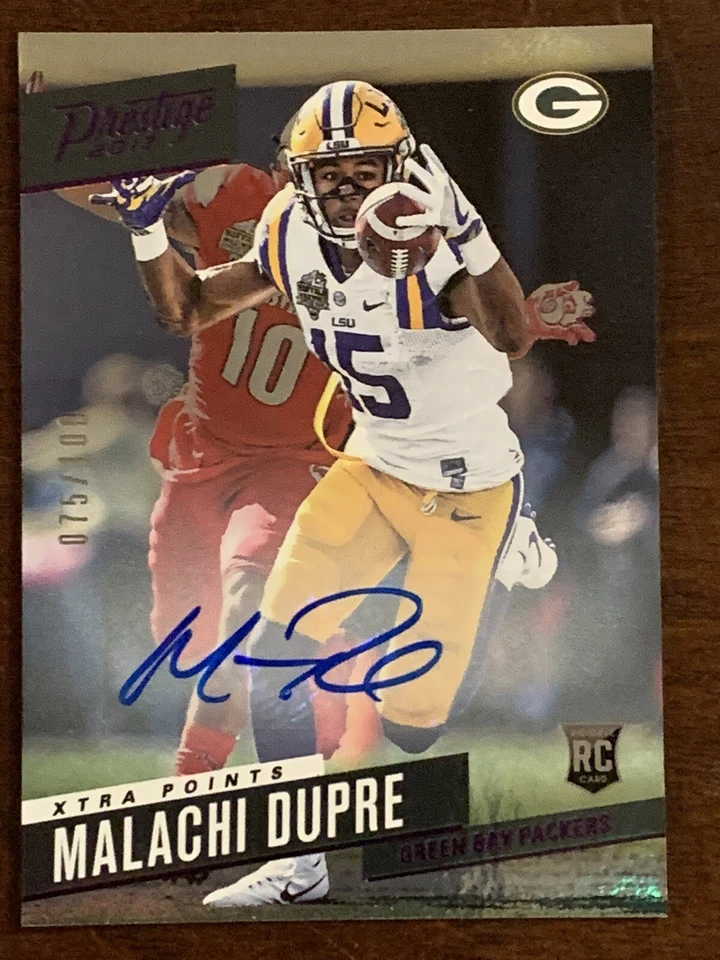 2017 Panini Prestige Xtra Points Purple MALACHI DUPRE Auto Autograph Rookie /100 - Image 1 of 3
