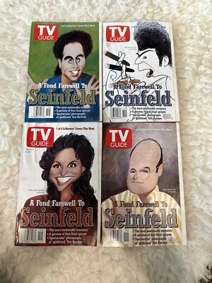 TV Guide May 9-15 1998 A Fond Farwell To Seinfeld 4 Cover Set Hirschfeld - Image 1 of 4