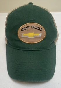 Chevy Trucks Mütze Kappe grün hellbraun Netz Druckknopflasche Papa Mütze - Bild 1 von 7