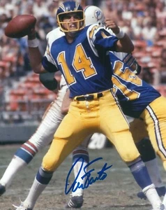 Signiertes 8x10 DAN FOUTS San Diego Chargers handsigniertes Foto - mit COA - Bild 1 von 1