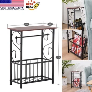 Side Table For Living Bedroom Bathroom Multifunctional Coffee Sofa End Table - Picture 1 of 15