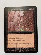 1x Yawgmoth's Bargain - Urza's Destiny - LP - MTG - Artist Proof