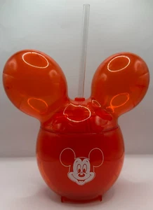 Disney Parks Mickey Mouse Balloon Red Tumbler Sipper Cup with Straw - NEW - Picture 1 of 3