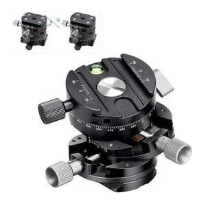 New Leofoto G2 GEAR HEAD 3 In 1 Panoramic Geared Ball head Tripod Head BlackPaie - Picture 1 of 8