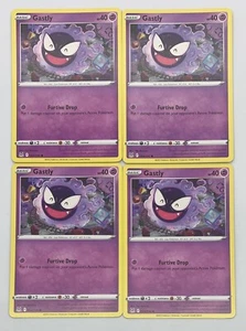 POKEMON TCG ORIGEN PERDIDO Gastly x4 4x Juego Común #064/196 Paquete Fresco Casi Nuevo! - Imagen 1 de 1